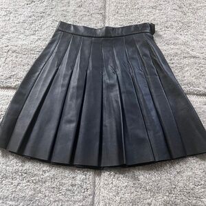 100% Leather Skirt Maje Size 34